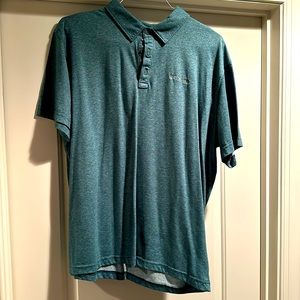 Men’s Columbia Heather Green Activ Polo Size XL